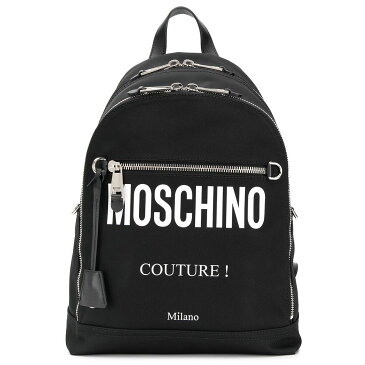 MOSCHINO モスキーノ BLACK バックパック メンズ 秋冬2021 A760682012555 【関税・送料無料】【ラッピング無料】 mc