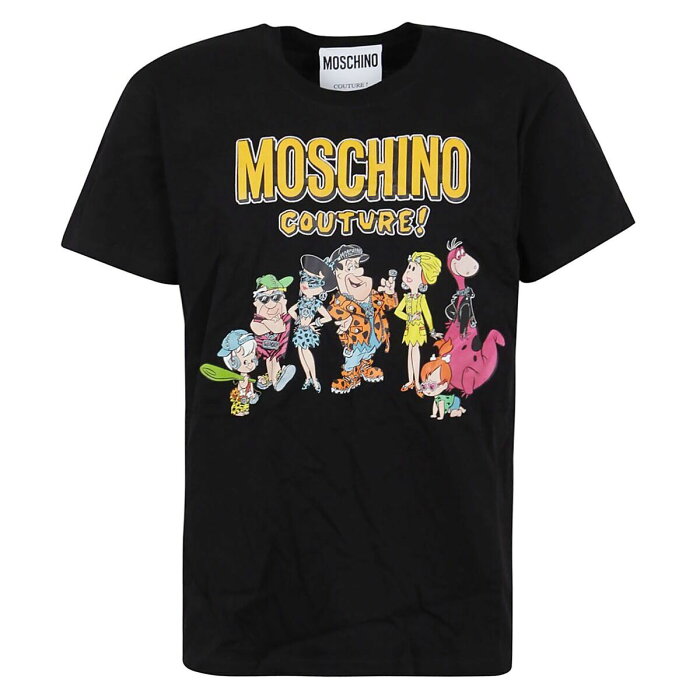 【楽天スーパーSALE対象商品】【2000円OFF!!】 MOSCHINO モスキーノ BLACK Tシャツ メンズ 秋冬2022 B079860411555 mc