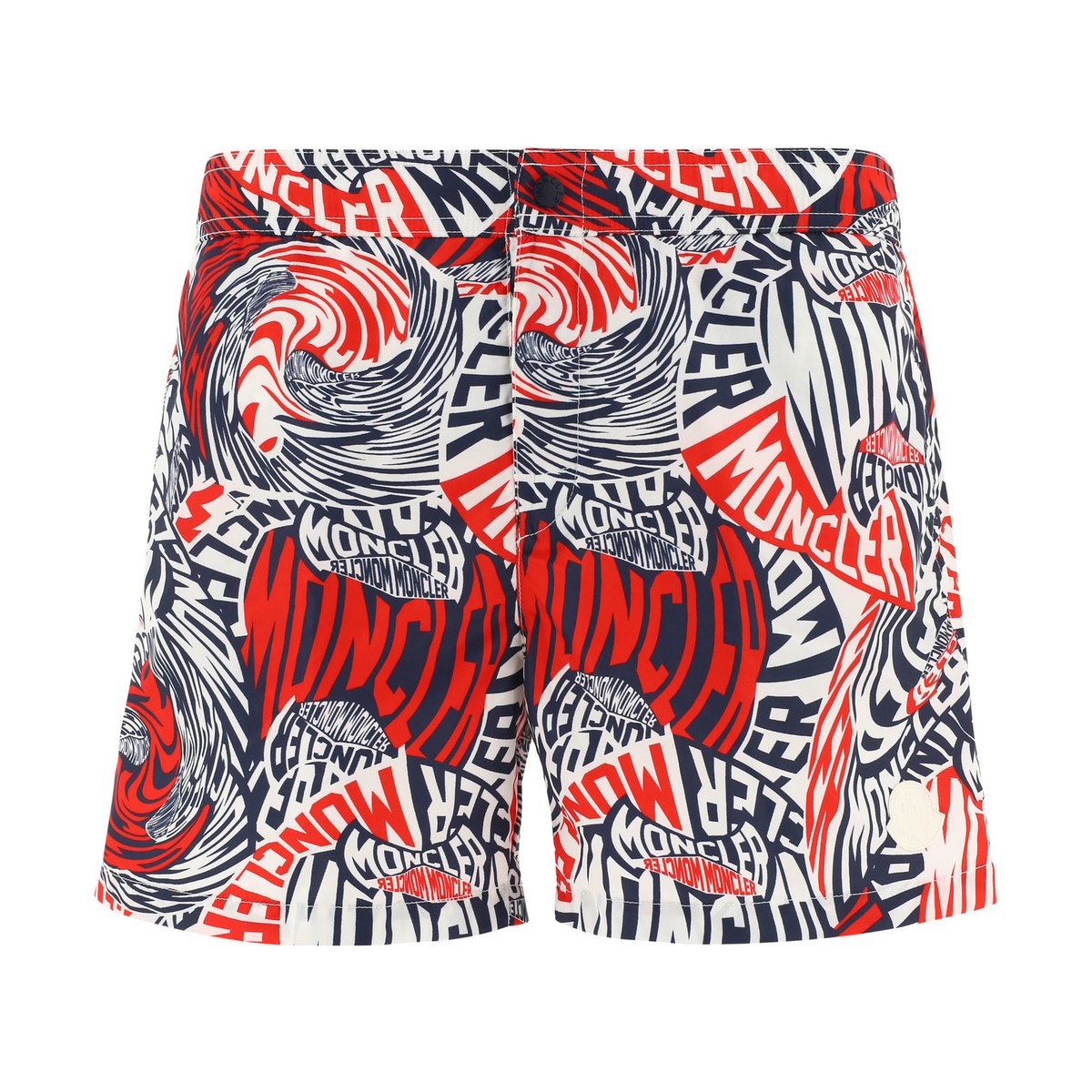 y1̓Gg[Ń|Cg3{Iz MONCLER N[ zCg White Printed swim shorts t@bV Y t2024 2C00001-596MWF74 y֐ŁEzybsOz vi