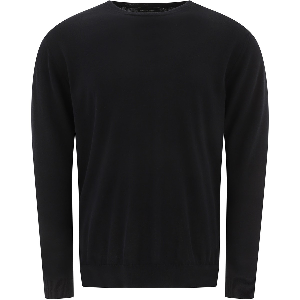 ROBERTO COLLINA ロベルト コリーナ ブラック Black Ribbed sweater ニットウェア メンズ 春夏2023 RL05001RL0509 【関税・送料無料】【ラッピング無料】 vi