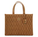 【15,000円以上1,000円OFF!!】 MIU MIU ミュウ ミュウ ブラウン Brown Matelasse nappa leather tote バッグ レディース 秋冬2023 5BG255 V MOON88F0046 【関税・送料無料】【ラッピング無料】 vi