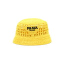 PRADA プラダ イエロー Yellow Raffia bucket hat 帽子 メンズ 春夏2024 2HC1372A2TF0010 【関税・送料無料】【ラッピング無料】 vi