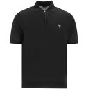 【15,000円以上1,000円OFF!!】 PRADA プラダ ブラック Black Embroidered half-zip polo shirt トップス メンズ 春夏2024 UMB4561164F0002 【関税・送料無料】【ラッピング無料】 vi