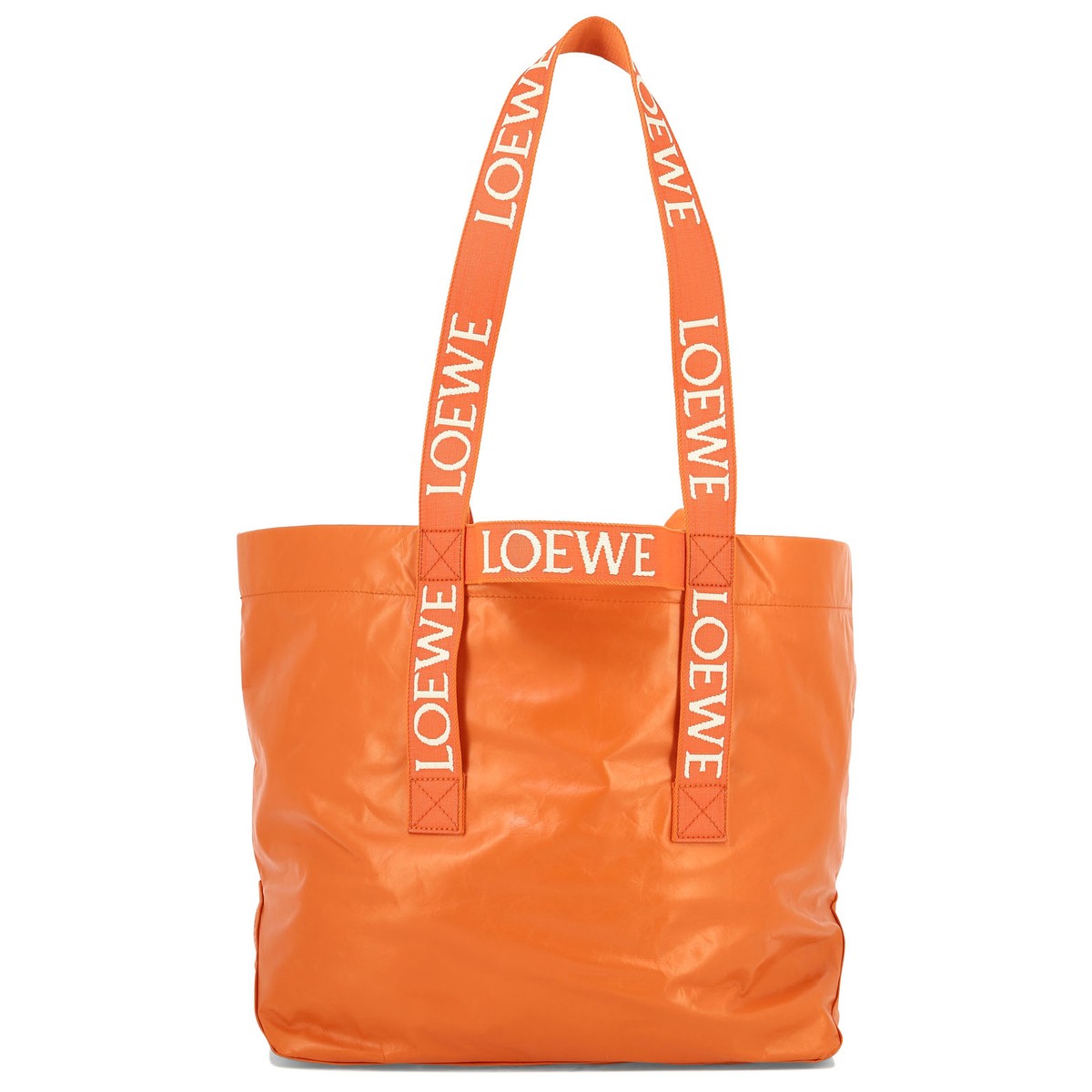 LOEWE ロエベ オレンジ Orange Fold Shopper shoulder bag バッグ メンズ 秋冬2023 B507X23X019100 【関税 送料無料】【ラッピング無料】 vi