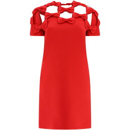 ヴァレンティノ　ドレス VALENTINO バレンチノ レッド Red Embroidered Crepe Couture dress ドレス レディース 秋冬2023 3B0VA6A51CF157 【関税・送料無料】【ラッピング無料】 vi