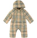 BURBERRY バーバリー ベージュ Beige Check Hooded Puffer Suit セットアップ ボーイズ 秋冬2023 8072928 【関税・送料無料】【ラッピング無料】 vi