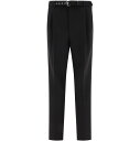 【15,000円以上1,000円OFF!!】 PRADA プラダ ブラック Black Wool trousers パンツ メンズ 春夏2024 UP0244 S OOO1358F0002 【関税・送料無料】【ラッピング無料】 vi