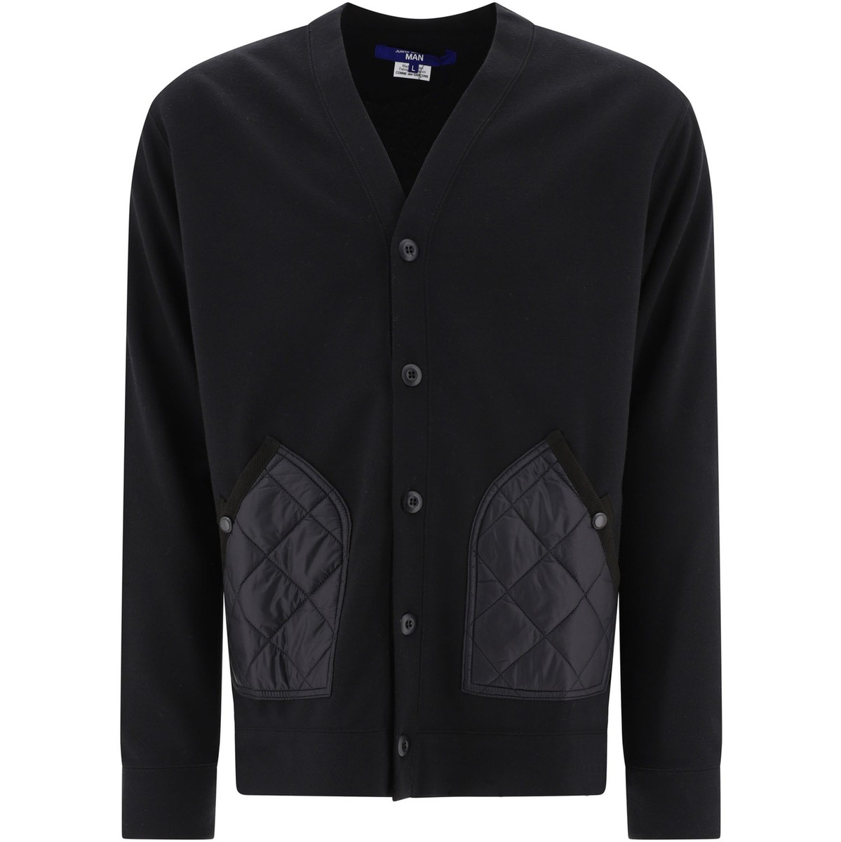 JUNYA WATANABE ジュンヤワタナベ ブラック Black Cardigan with quilted inserts ニットウェア メンズ 秋冬2023 WL-T018-W231 BLACK X BLACK 【関税・送料無料】【ラッピング無料】 vi