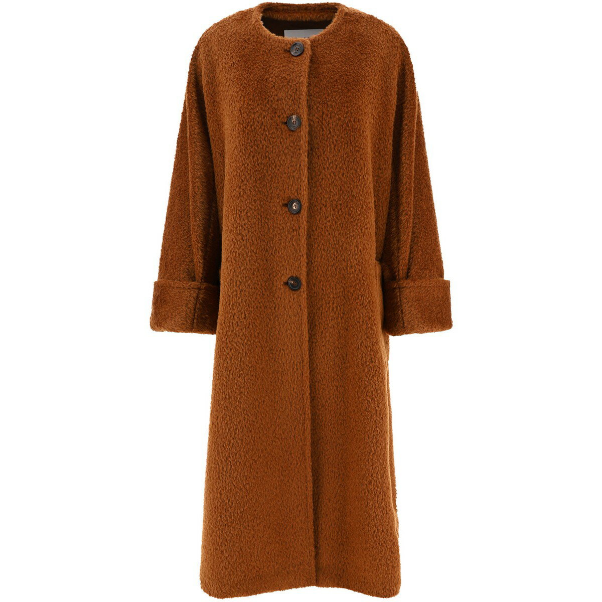 【土日限定クーポン配布中！】 MAX MARA マックス マーラ ブラウン Brown Oversized alpaca and wool coat コート レディース 秋冬2023 2310164236600HUDSON002 【関税・送料無料】【ラッピング無料】 vi