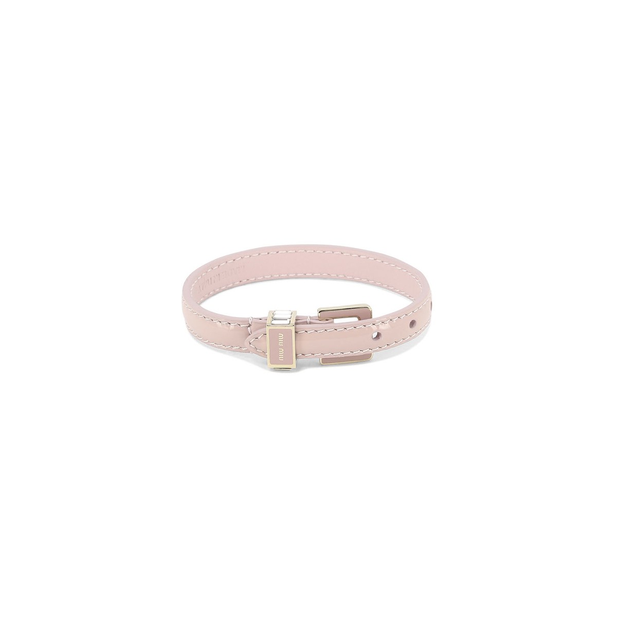 MIU MIU ミュウ ミュウ ピンク Pink Leather bracelet ジュエリー レディース 秋冬2023 5IB4722F9GF0E1..