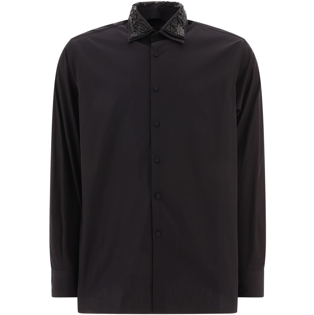 プラダ PRADA プラダ ブラック Black Cotton shirt シャツ メンズ 春夏2024 UCN537 S OOO10IVF0806 【関税・送料無料】【ラッピング無料】 vi