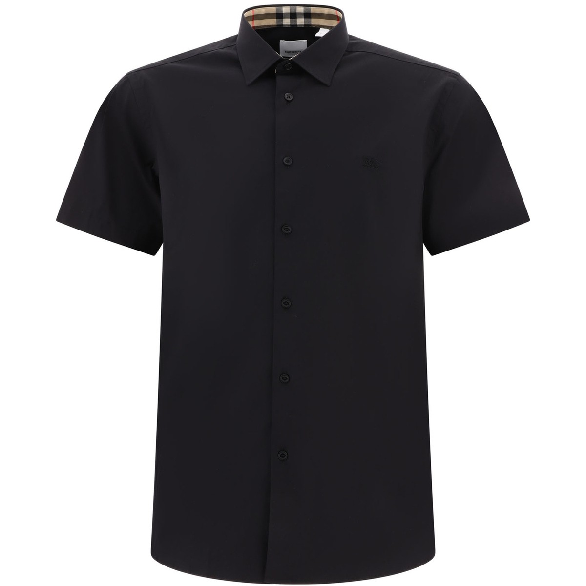 バーバリー 【毎月1日はエントリーでポイント3倍！】 BURBERRY バーバリー ブラック Black "Sherfield" shirt シャツ メンズ 春夏2024 8079596 【関税・送料無料】【ラッピング無料】 vi