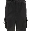 【25日全商品4倍＋1,000円OFF！】 PRADA プラダ ブラック Black Re-Nylon shorts ショーツ メンズ 春夏2024 SPH156 S 2121WQ8F0002 【関税・送料無料】【ラッピング無料】 vi