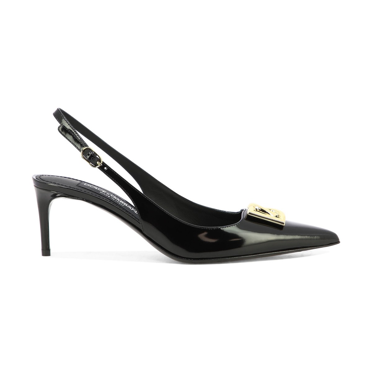 ドルチェ&ガッバーナ ハイヒール DOLCE&GABBANA ドルチェ&ガッバーナ ブラック Black Slingbacks with logo パンプス レディース 春夏2024 CG0710A103780999 【関税・送料無料】【ラッピング無料】 vi