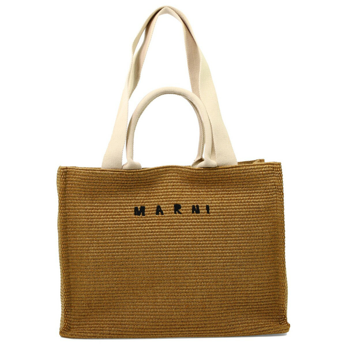 マルニ 夏バッグ メンズ 【楽天スーパーSALE!!50000円以上3000円OFFクーポン対象】 MARNI マルニ ベージュ Beige Tote in raffia-effect fabric バッグ メンズ 春夏2024 SHMQ0034U1P3860Z0R42 【関税・送料無料】【ラッピング無料】 vi