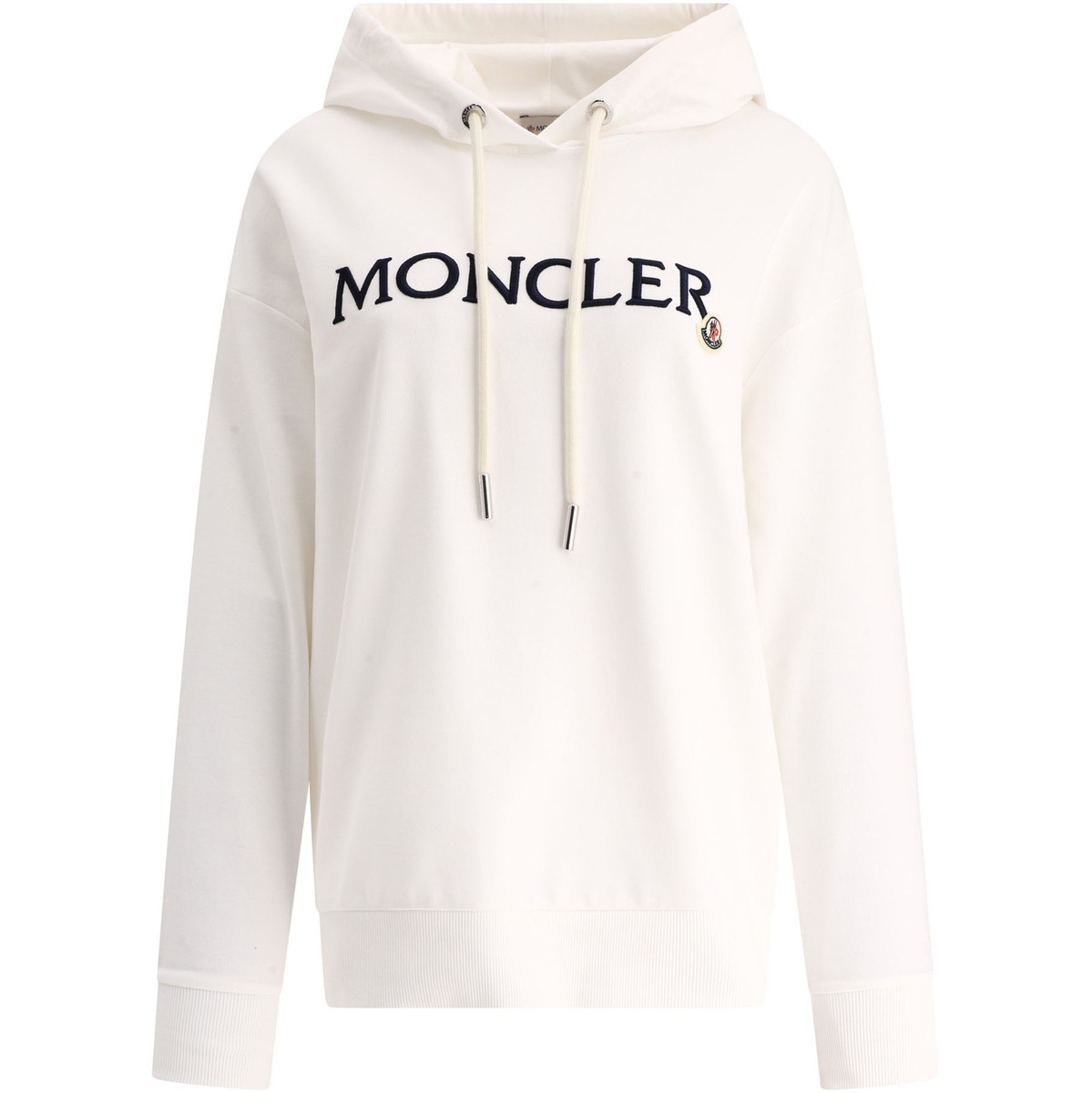 【6h限定！2000円OFFクーポン配布中】 MONCLER モンクレール ホワイト White Embroidered logo hoodie ..