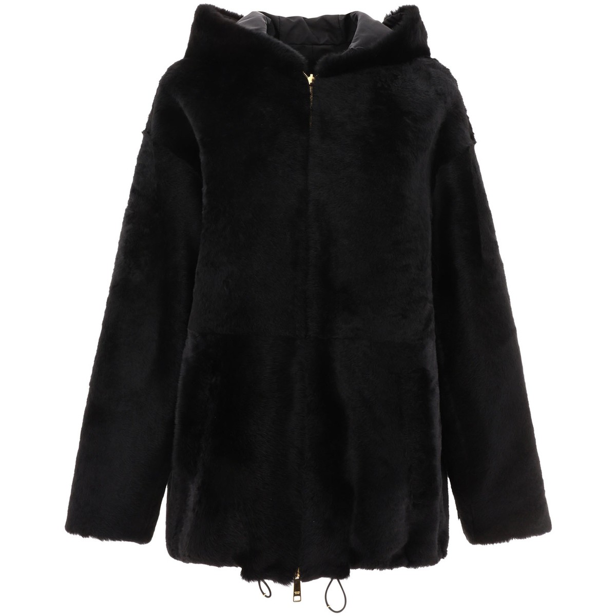 PRADA プラダ ブラック Black Reversible shearling jacket ジャケット レディース 春夏2024 58A159 S OOO13C5F0002 【関税・送料無料】【ラッピング無料】 vi