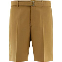 【0の付く日ポイント4倍】 LANVIN ランバン ベージュ Beige Belted shorts ショーツ メンズ 春夏2024 TR00375857-P24653 【関税・送料無料】【ラッピング無料】 vi