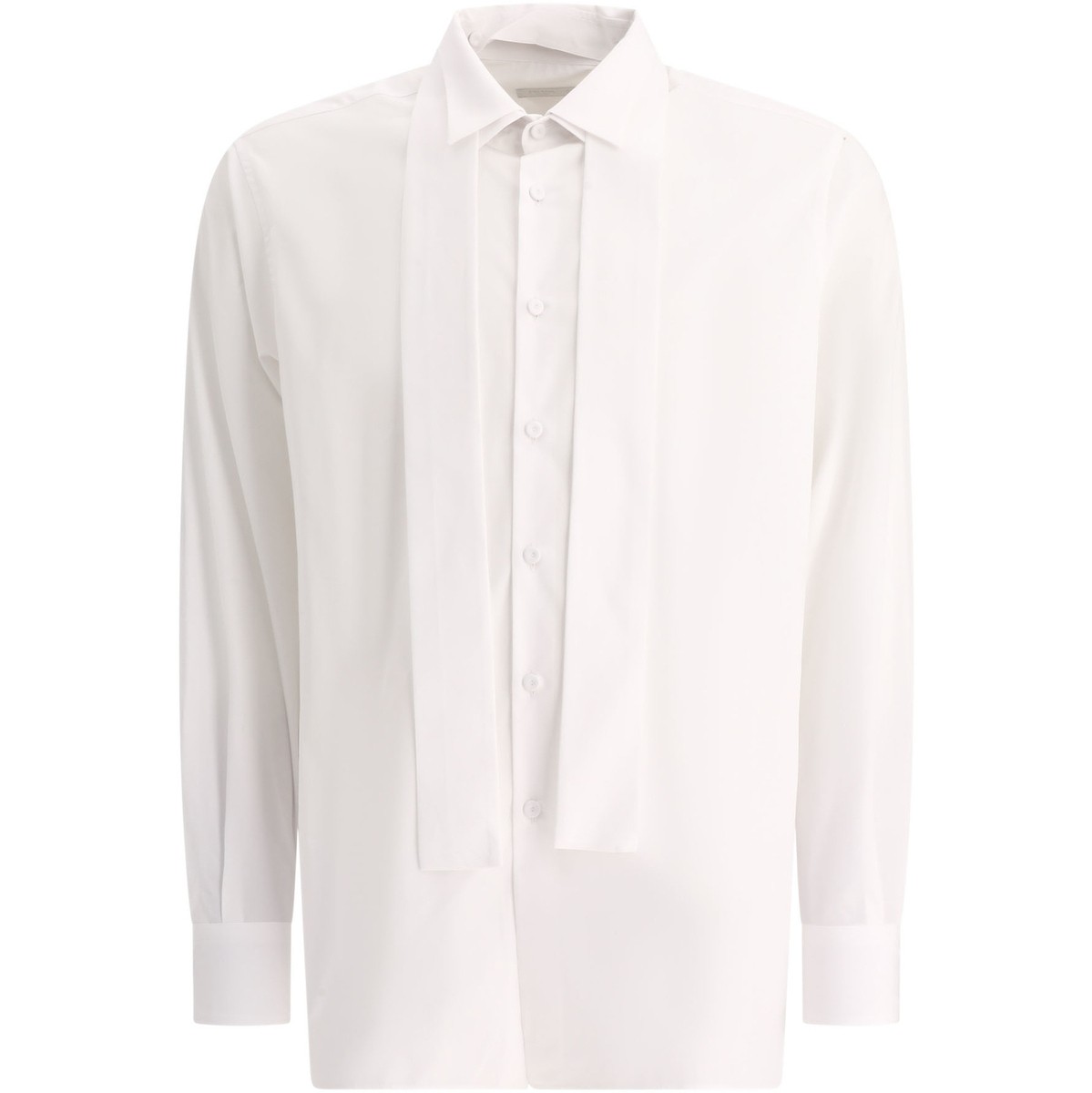 プラダ PRADA プラダ ホワイト White Poplin shirt シャツ メンズ 春夏2024 UCN529 S OOO10IVF0N40 【関税・送料無料】【ラッピング無料】 vi