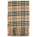 BURBERRY バーバリー ベージュ Beige Check cashmere scarf ファッション小物 ガールズ 春夏2024 8076028 【関税・送料無料】【ラッピング無料】 vi