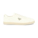 【15,000円以上1,000円OFF!!】 PRADA プラダ ホワイト White Leather sneakers スニーカー メンズ 春夏2024 2EE394013F0304 【関税・送料無料】【ラッピング無料】 vi