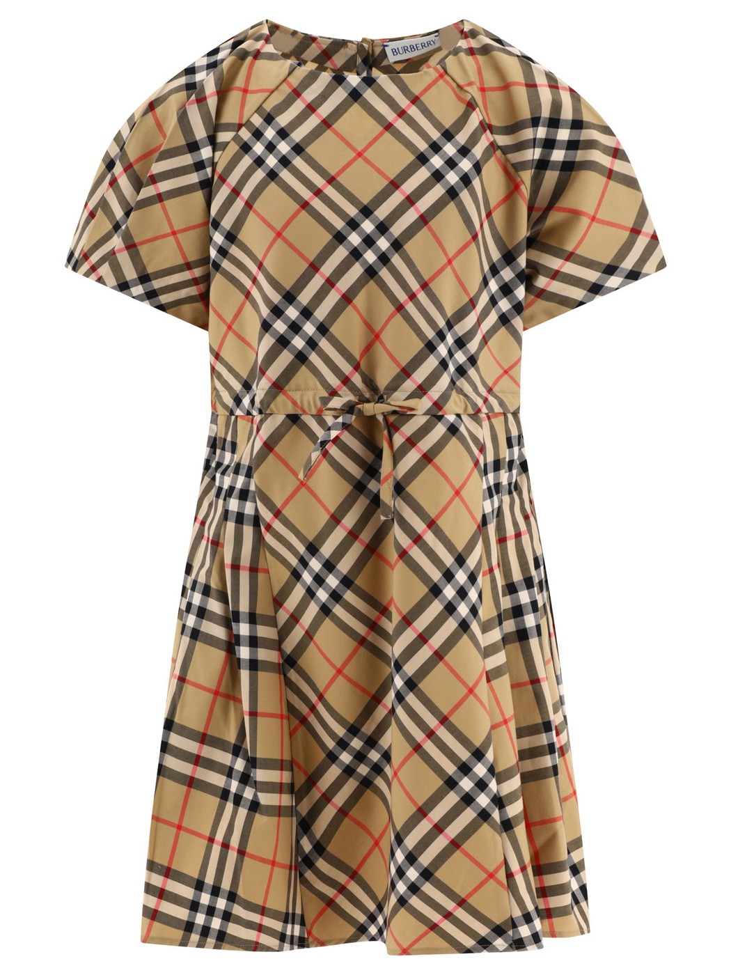 【土日限定クーポン配布中！】 BURBERRY バーバリー ベージュ Beige Pleated check dress ドレス ガールズ 春夏2024 8078340 【関税・送料無料】【ラッピング無料】 vi