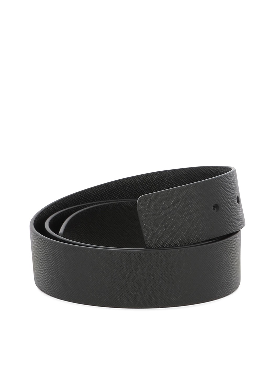 PRADA v_ ubN Black Reversible Saffiano leather belt strap xg Y t2024 2CA004053F0002 y֐ŁEzybsOz vi