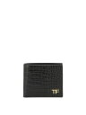 【15,000円以上1,000円OFF!!】 TOM FORD トム フォード ブラック Black Wallet with logo 財布 メンズ 春夏2024 YT228LCL168G1N001 【関税・送料無料】【ラッピング無料】 vi