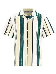 【0の付く日ポイント4倍】 LANVIN ランバン グリーン Green Shirt with striped pattern シャツ メンズ 春夏2024 SI00195898-P24474 【関税・送料無料】【ラッピング無料】 vi