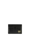 【15,000円以上1,000円OFF!!】 TOM FORD トム フォード ブラック Black Card holder with logo 財布 メンズ 春夏2024 YT232LCL168G1N001 【関税・送料無料】【ラッピング無料】 vi