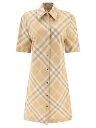 BURBERRY バーバリー ベージュ Beige Check cotton shirt dress ドレス レディース 春夏2024 8083547 【関税・送料無料】【ラッピング無料】 vi