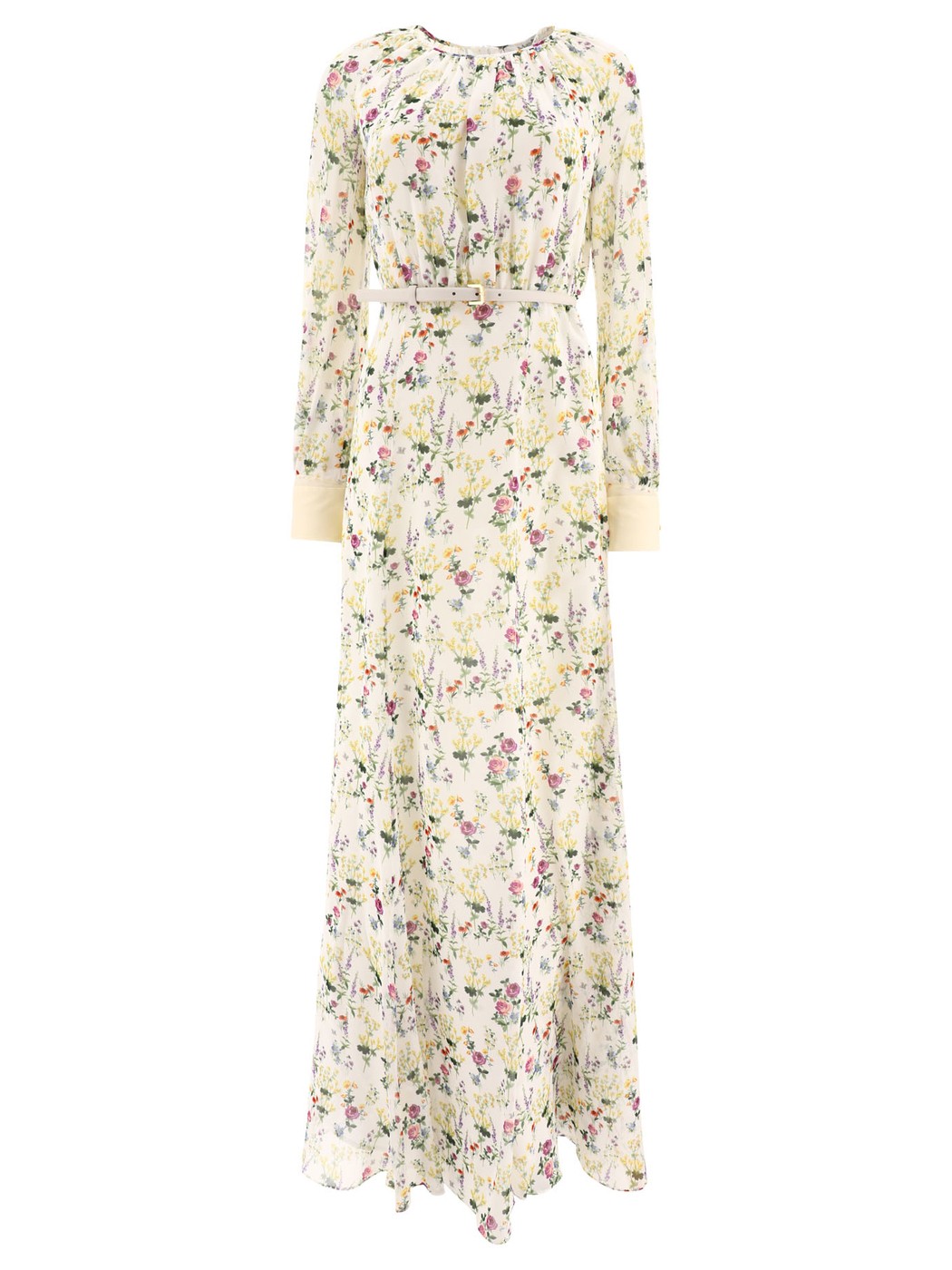 マックスマーラ　ドレス MAX MARA マックス マーラ ホワイト White Long dress in printed organza ドレス レディース 春夏2024 2411221091600ORI001 【関税・送料無料】【ラッピング無料】 vi