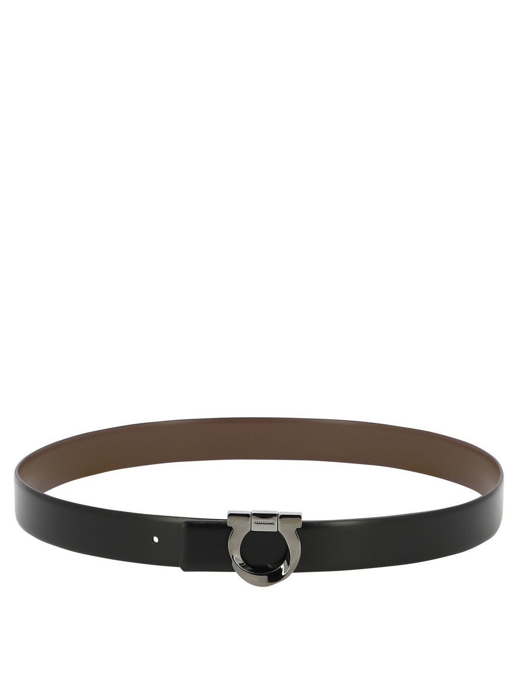 フェラガモ ベルト（メンズ） FERRAGAMO フェラガモ ブラック Black Reversible Gancini belt ベルト メンズ 春夏2024 0770934 【関税・送料無料】【ラッピング無料】 vi