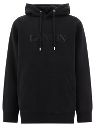 【0の付く日ポイント4倍】 LANVIN ランバン ブラック Black "Lanvin" hoodie トレーナー メンズ 春夏2024 HO0009J210-P2410 【関税・送料無料】【ラッピング無料】 vi