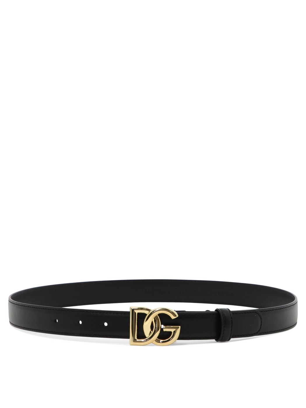 DOLCE&GABBANA ドルチェ&ガッバーナ ブラック Black "DG" belt ベルト レディース 春夏2024 BE1447AW57..