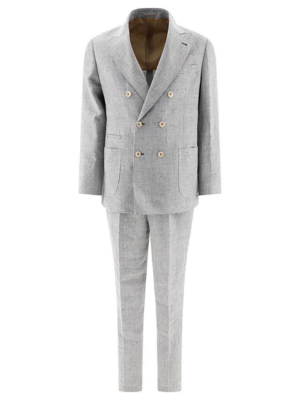BRUNELLO CUCINELLI ブルネロ クチネリ グレー Grey Linen suit スーツ メンズ 春夏2024 MB405LDBHC032 【関税・送料無料】【ラッピング無料】 vi