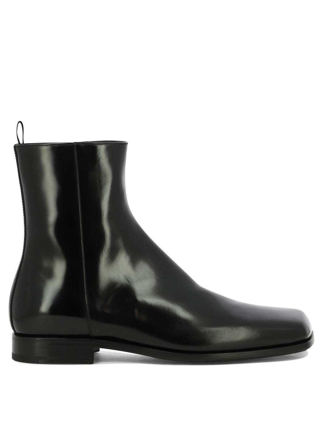 PRADA プラダ ブラック Black Square-toe ankle boots ブーツ メンズ 春夏2024 2TA075 F X000055F0002 【関税・送料無料】【ラッピング無料】 vi