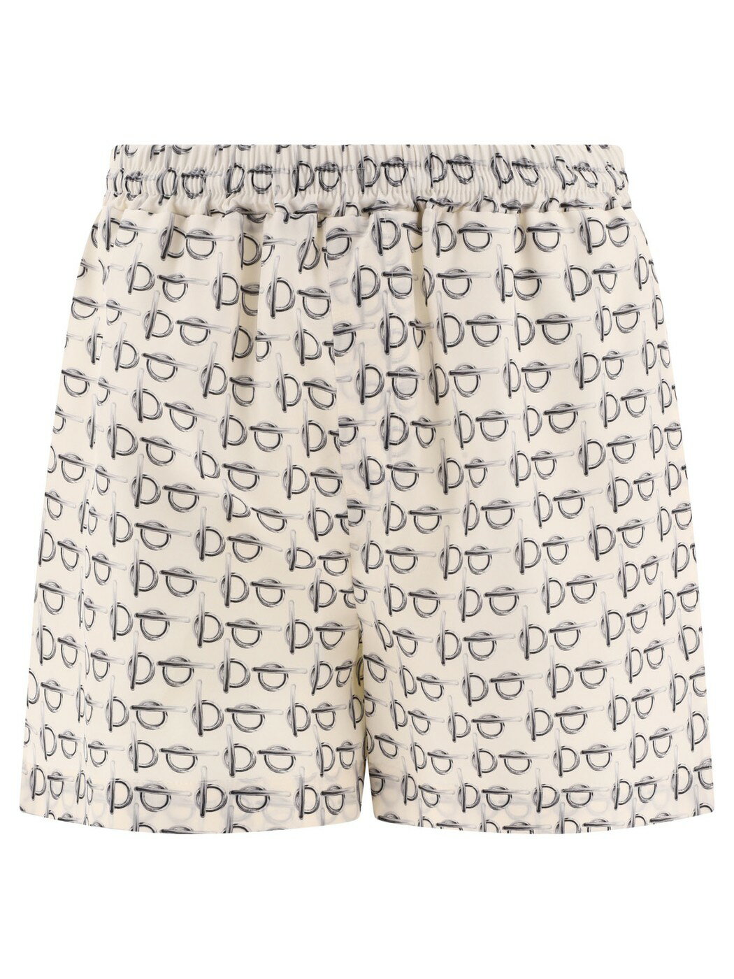 BURBERRY バーバリー ホワイト White B-motif Shorts ショーツ レディース 春夏2024 8088643 【関税・送料無料】【ラッピング無料】 vi