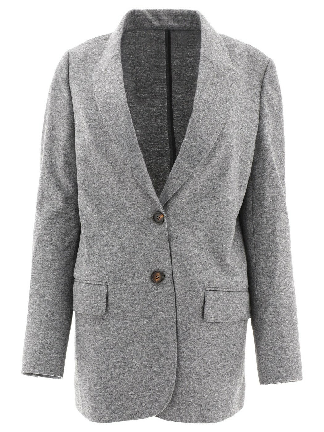 BRUNELLO CUCINELLI ブルネロクチネリ グレー Grey Cashmere jersey deconstructed blazer with monili ジャケット レディース 春夏2024 ML8962150C210 【関税・送料無料】【ラッピング無料】 vi