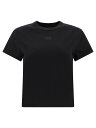 ALEXANDER WANG アレキサンダーワン ブラック Black Puff Logo t-shirt Tシャツ レディース 春夏2024 4CC3221358001 【関税 送料無料】【ラッピング無料】 vi