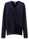 【0の付く日ポイント4倍】 LOEWE ロエベ ブルー Blue Asymmetrical cardigan in cashmere ニットウェア レディース 春夏2024 S359Y16K619602 【関税・送料無料】【ラッピング無料】 vi