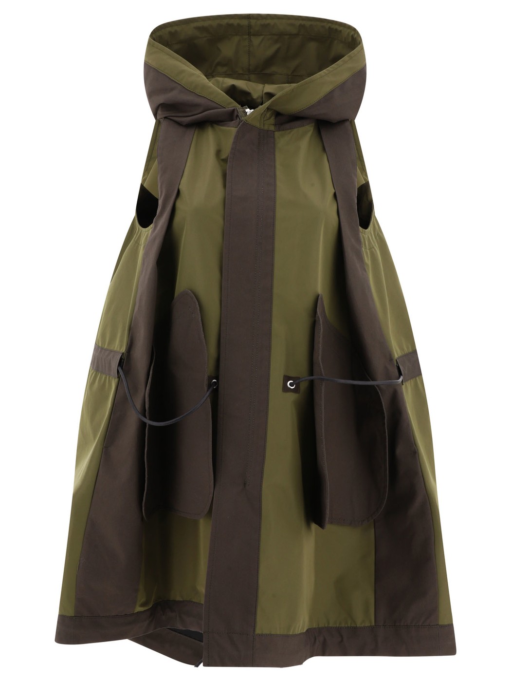 SACAI サカイ グリーン Green Taffeta hooded vest コート レディース 春夏2024 24-07215826 【関税・送料無料】【ラッピング無料】 vi