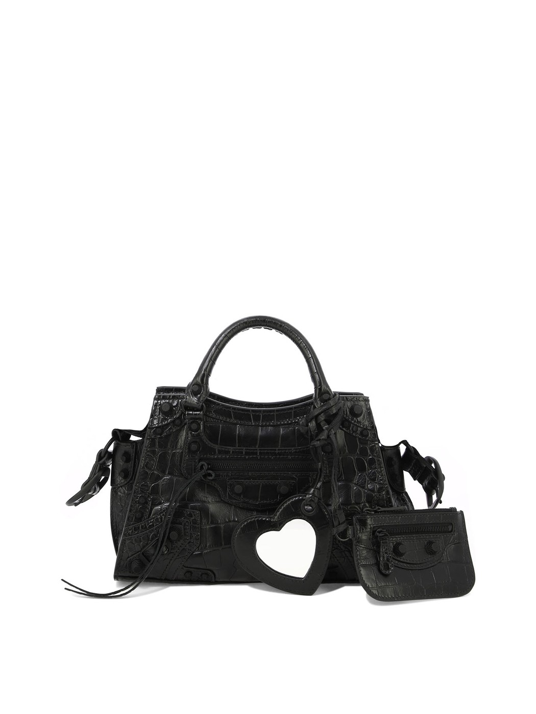 ハンドバッグ 【毎月1日はエントリーでポイント3倍！】 BALENCIAGA バレンシアガ ブラック Black "Neo Cagole XS" handbag バッグ レディース 春夏2024 7009402AAAX1000 【関税・送料無料】【ラッピング無料】 vi