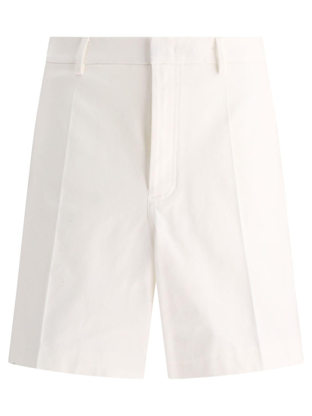 【土日限定クーポン配布中！】 VALENTINO バレンチノ ホワイト White Shorts with rubberised V Detail..