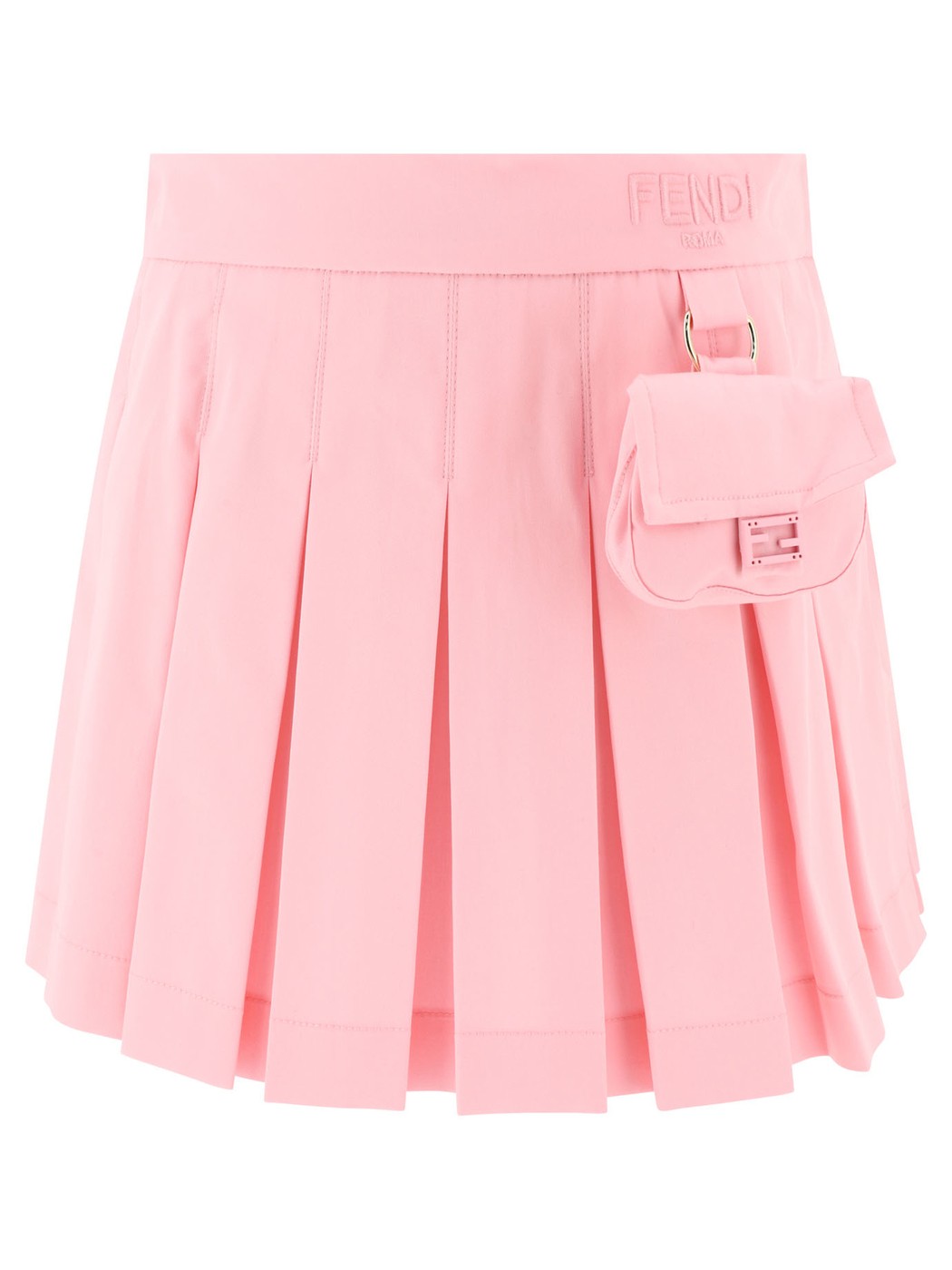 FENDI FENDI ピンク Pink Pleated skirt with pouch スカート ガールズ 春夏2024 JFE134ADEHF0QE5 【関..