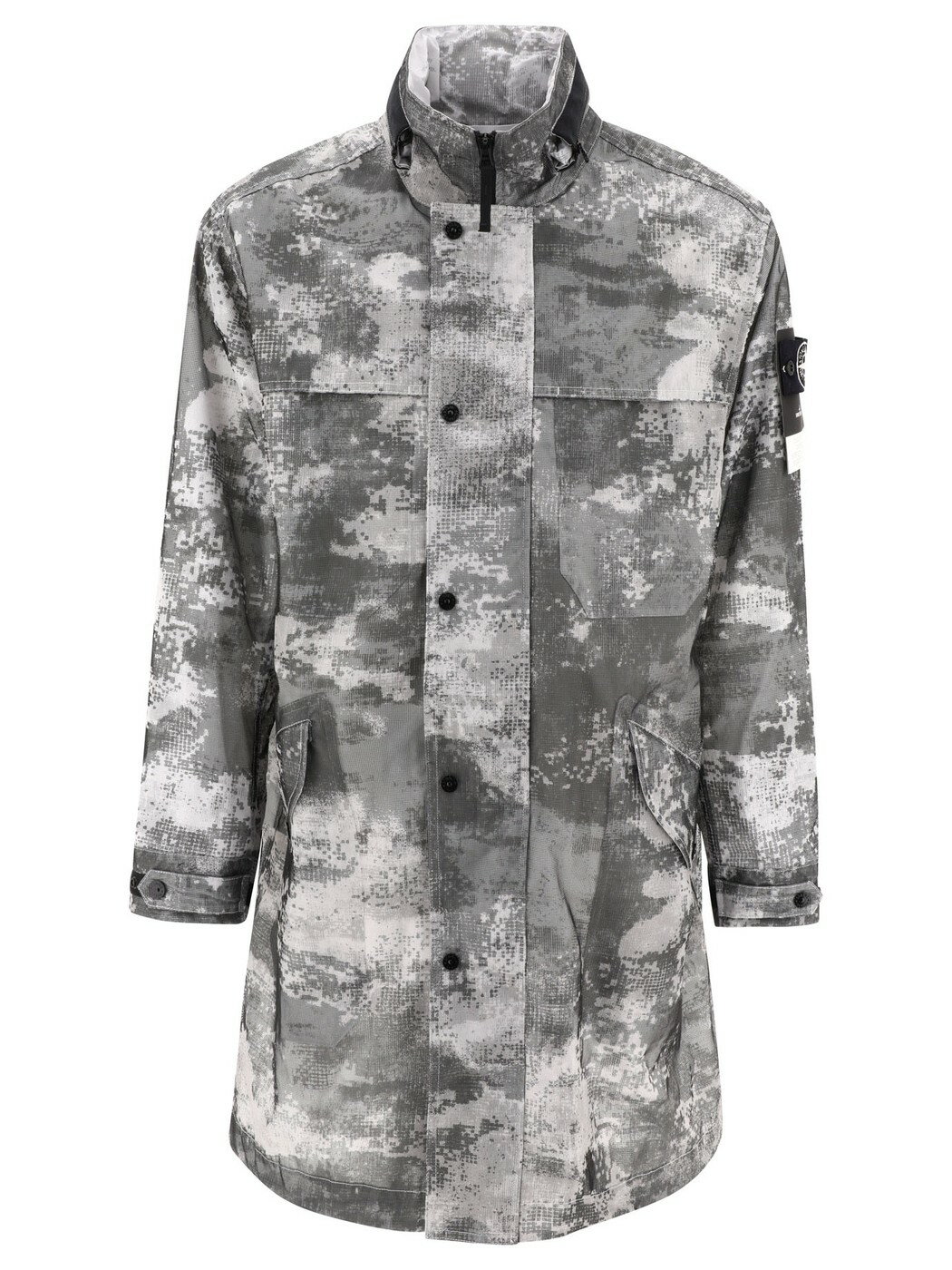 ストーンアイランド 【本日5の付く日ポイント4倍!】 STONE ISLAND ストーン アイランド グレー Grey Raincoat with Camo print コート メンズ 春夏2024 801571199V0064 【関税・送料無料】【ラッピング無料】 vi