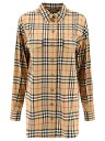 【15,000円以上1,000円OFF!!】 BURBERRY バーバリー ベージュ Beige Check shirt シャツ レディース 春夏2024 8083146 【関税・送料無料】【ラッピング無料】 vi