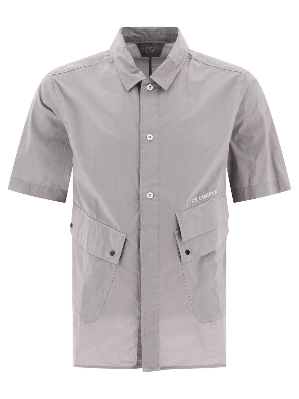 CP COMPANY シーピー カンパニー グレー Grey Poplin shirt with pockets シャツ メンズ 春夏2024 16CMSH271A005328G913 【関税・送料無料】【ラッピング無料】 vi