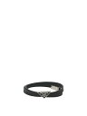 【15,000円以上ご購入で1,000円OFF！】 PRADA プラダ ブラック Black Saffiano leather bracelet ジュエリー メンズ 春夏2024 2IB286053F0002 【関税・送料無料】【ラッピング無料】 vi