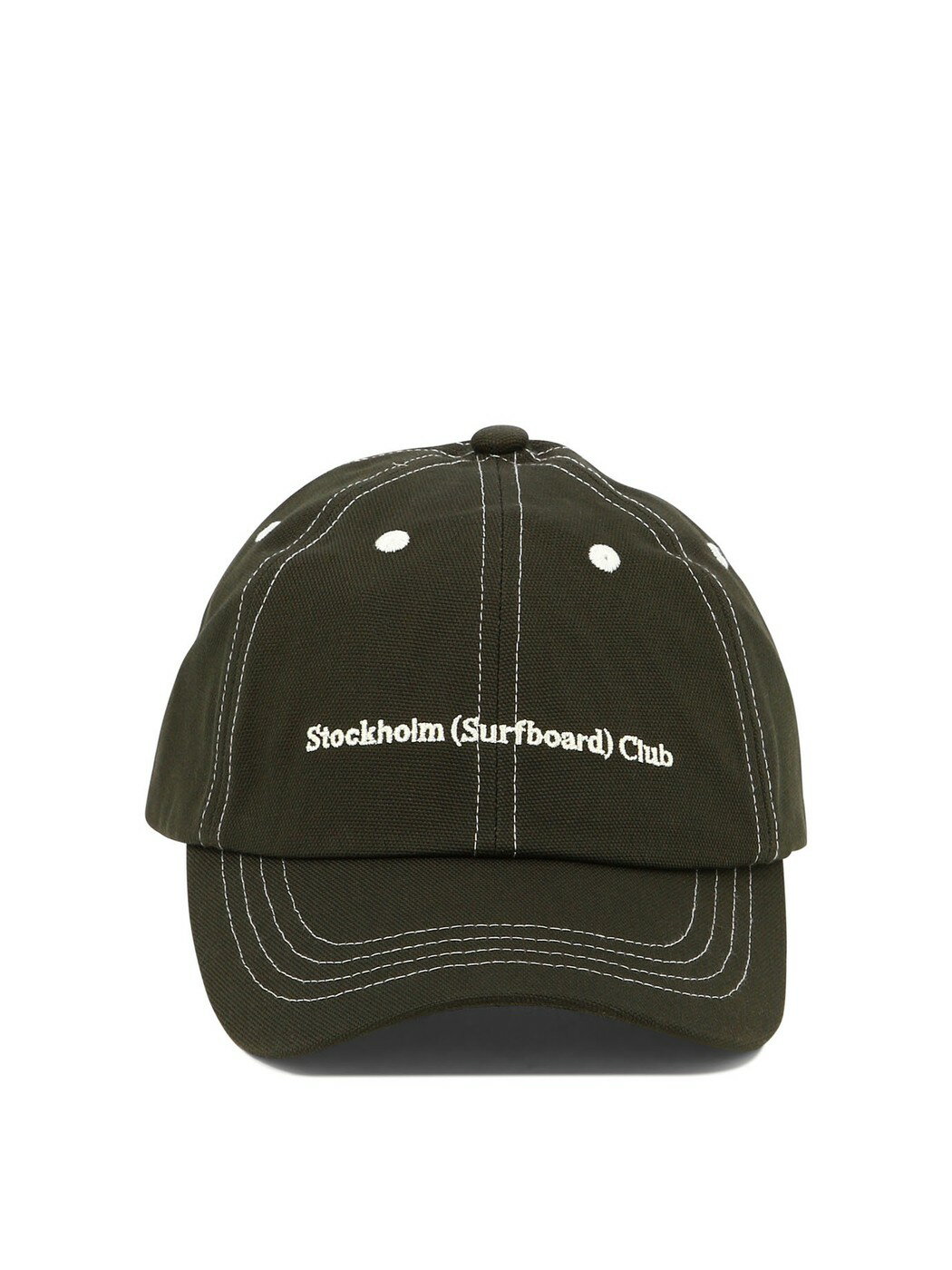 STOCKHOLM SURFBOARD CLUB ストックホルムサーフボードクラブ ブラウン Brown Embroidered cap 帽子 メンズ 春夏2024 U7000057BLACK  vi
